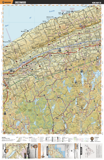 NSNS20 Greenwood  - Nova Scotia Topo