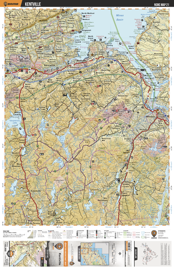 NSNS21 Kentville  - Nova Scotia Topo