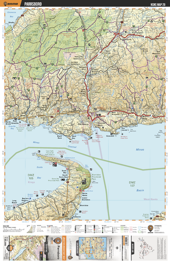 NSNS29 Parrsboro  - Nova Scotia Topo