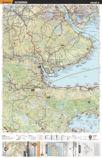 NSNS35 Guysborough  - Nova Scotia Topo