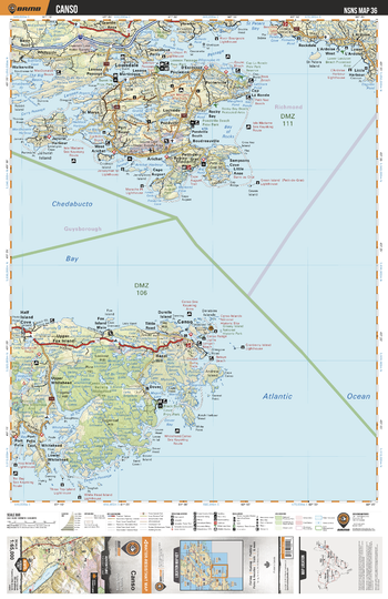 NSNS36 Canso  - Nova Scotia Topo