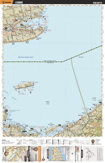 NSNS42 Lismore  - Nova Scotia Topo