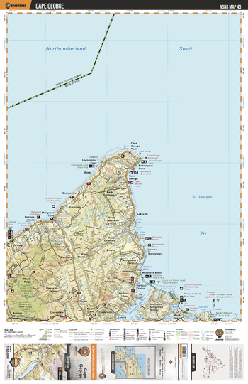 NSNS43 Cape George  - Nova Scotia Topo
