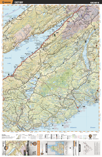 NSNS46 East Bay  - Nova Scotia Topo