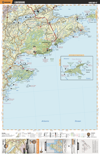 NSNS47 Louisbourg  - Nova Scotia Topo