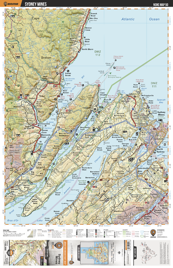 NSNS50 Sydney Mines  - Nova Scotia Topo