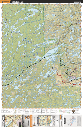 NWON03 Saganaga Lake - Northwestern Ontario Topo