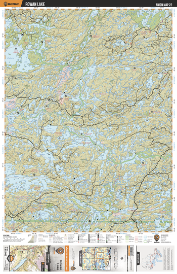 NWON22 Rowan Lake - Northwestern Ontario Topo