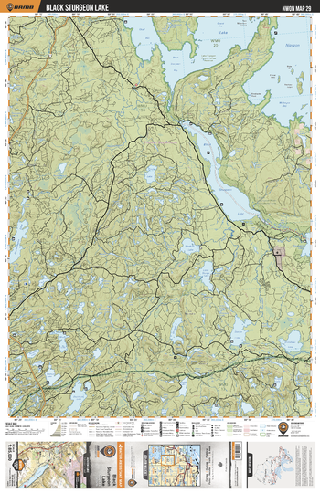 NWON29 Black Sturgeon Lake - Northwestern Ontario Topo