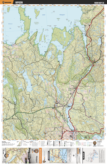 NWON30 Nipigon - Northwestern Ontario Topo