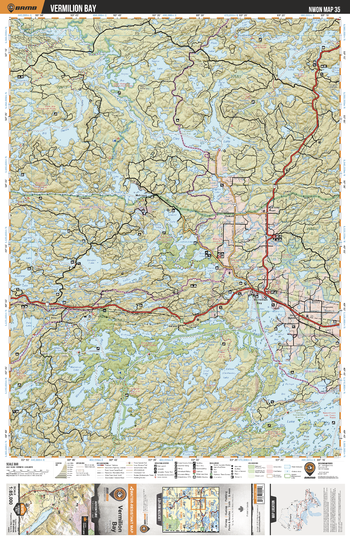 NWON35 Vermillion Bay - Northwestern Ontario Topo