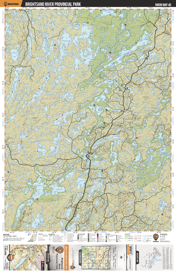 NWON40 Brightsand River Provincial Park - Northwestern Ontario Topo
