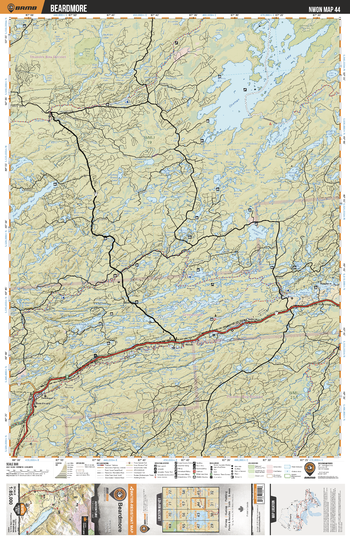 NWON44 Beardmore - Northwestern Ontario Topo