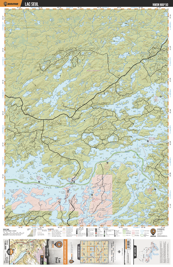 NWON50 Lac Seul - Northwestern Ontario Topo