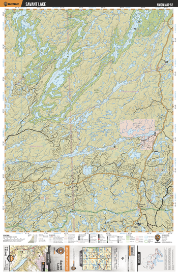 NWON52 Savant Lake - Northwestern Ontario Topo