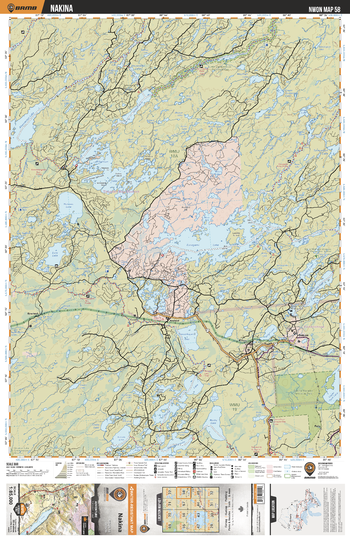 NWON58 Nakina - Northwestern Ontario Topo