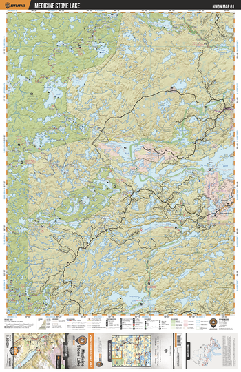 NWON61 Medicine Stone Lake - Northwestern Ontario Topo