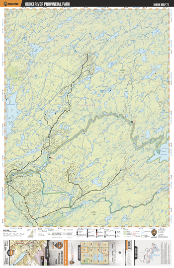 NWON71 Ogoki River Provincial Park - Northwestern Ontario Topo