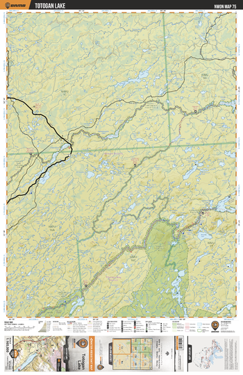 NWON75 Totogan Lake - Northwestern Ontario Topo