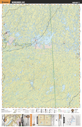 NWON77 Wunnummin Lake - Northwestern Ontario Topo