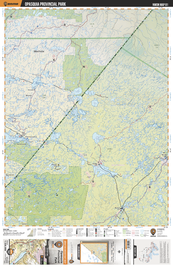 NWON81 Opasquia Provincial Park - Northwestern Ontario Topo