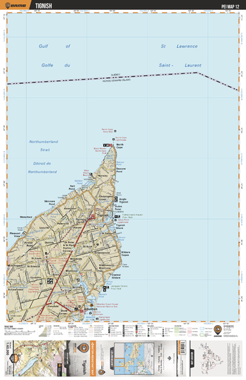 PEI12 Tignish - Prince Edward Island Topo