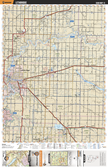 SOAB13 Lethbridge - Southern Alberta Topo