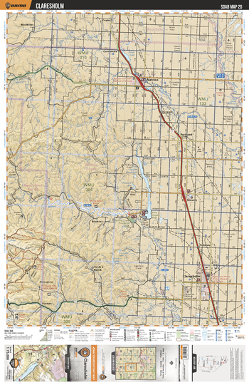 SOAB20 Claresholm - Southern Alberta Topo