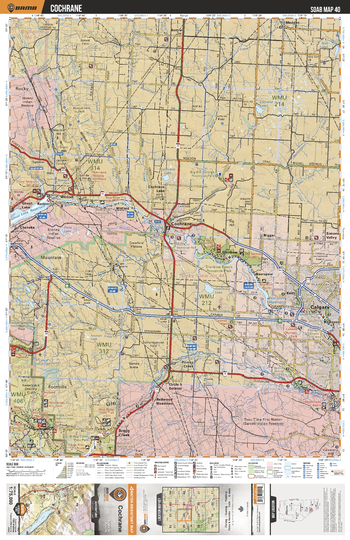 SOAB40 Cochrane - Southern Alberta Topo