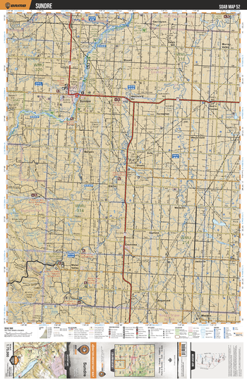 SOAB52 Sundre - Southern Alberta Topo