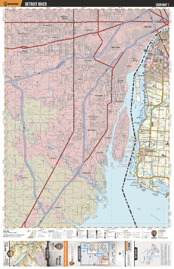 SOON01 Detroit River - Southern Ontario Topo