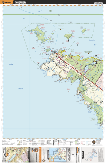 SOON63 Tobermory - Southern Ontario Topo