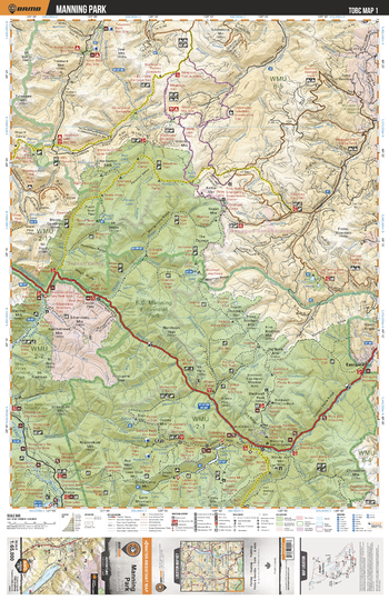 TOBC01 Manning Park - Thompson Okanagan BC Topo Map