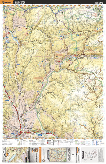 TOBC08 Princeton - Thompson Okanagan BC Topo Map