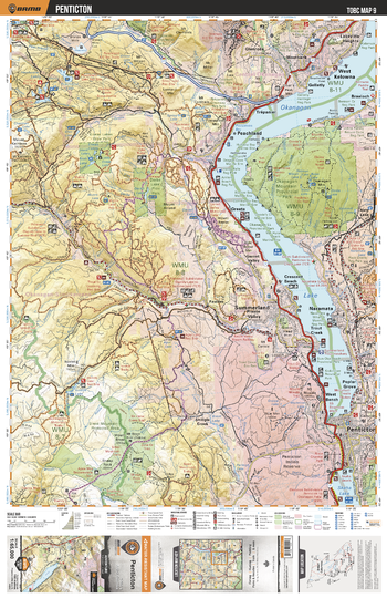 TOBC09 Penticton - Thompson Okanagan BC Topo Map