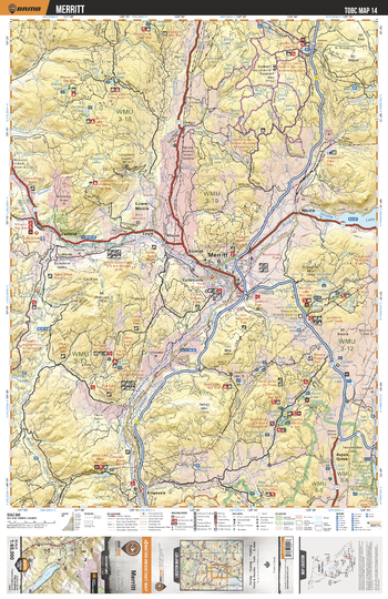 TOBC14 Merrit - Thompson Okanagan BC Topo Map