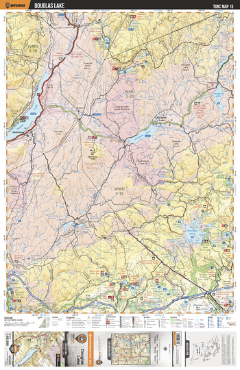 TOBC15 Douglas lake - Thompson Okanagan BC Topo Map