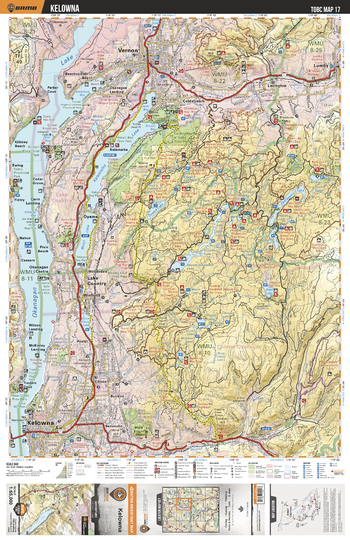 TOBC17 Kelowna - Thompson Okanagan BC Topo Map