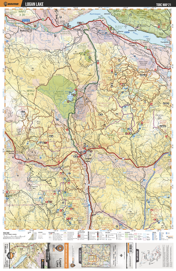 TOBC21 Logan Lake - Thompson Okanagan BC Topo Map