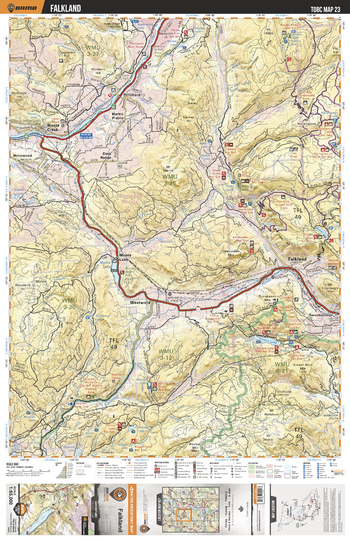 TOBC23 Falkland - Thompson Okanagan BC Topo Map