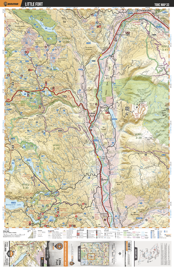 TOBC33 Little Fort - Thompson Okanagan BC Topo Map