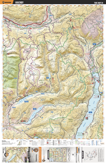 TOBC34 Vavenby - Thompson Okanagan BC Topo Map