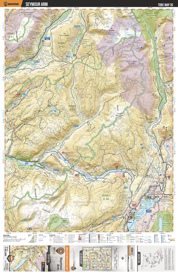 TOBC35 Seymour Arm - Thompson Okanagan BC Topo Map