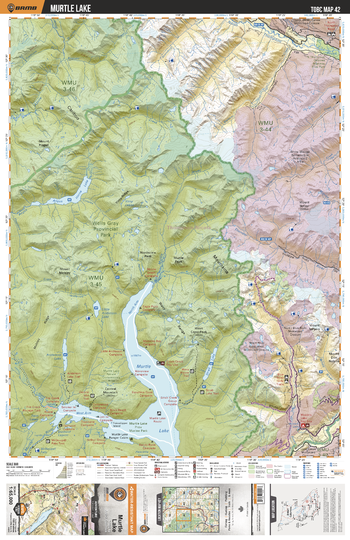 TOBC42 Murtle Lake - Thompson Okanagan BC Topo Map