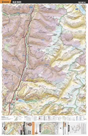 TOBC43 Blue River - Thompson Okanagan BC Topo Map