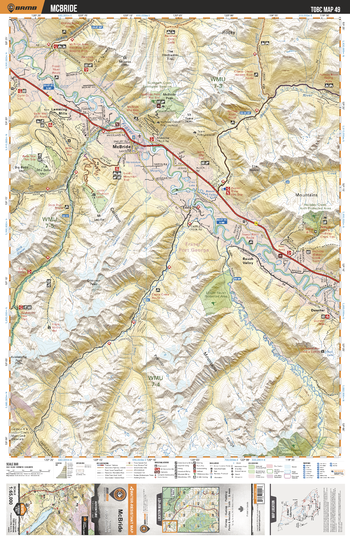 TOBC49 McBride - Thompson Okanagan BC Topo Map