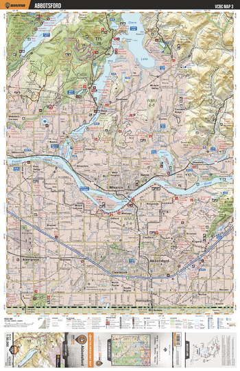 VCBC03 Abbotsford - Vancouver Coast & Mountains BC Topo