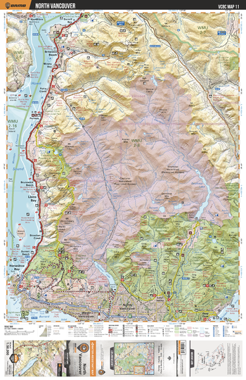 VCBC11 North Vancouver - Vancouver Coast & Mountains BC Topo