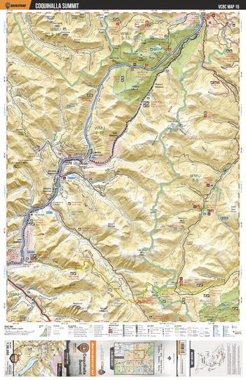 VCBC16 Coquihalla Summit - Vancouver Coast & Mountains BC Topo