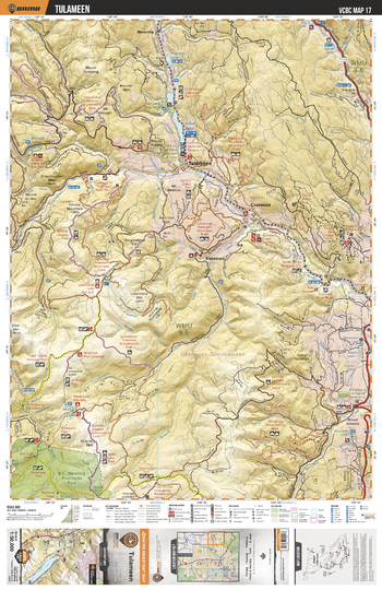 VCBC17 Tulameen - Vancouver Coast & Mountains BC Topo